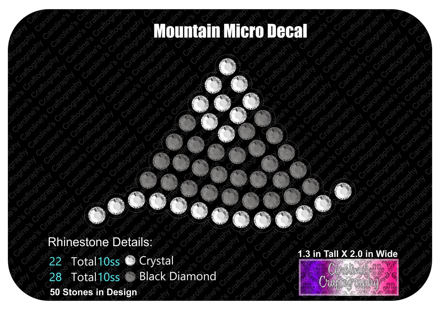 Mountain Micro Decal Stone