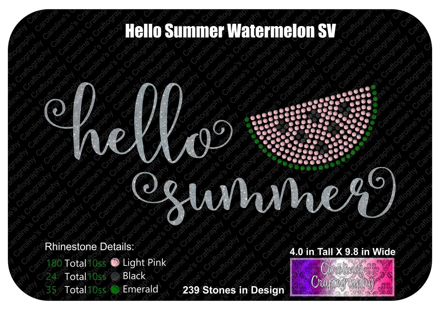 Hello Summer Watermelon Stone Vinyl