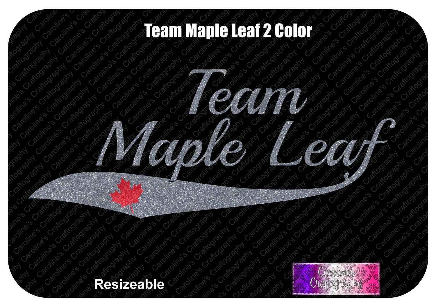 Team Maple Leaf 2 Color Vinyl
