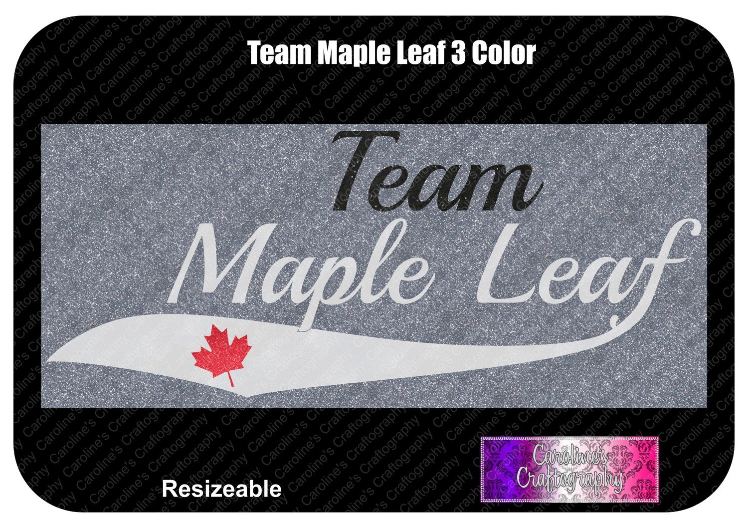 Team Maple Leaf 3 Color Vinyl