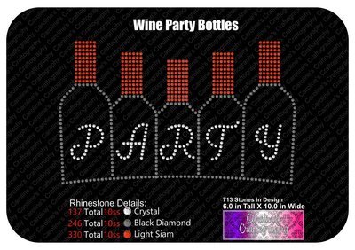 Wine Party Bottles Stone