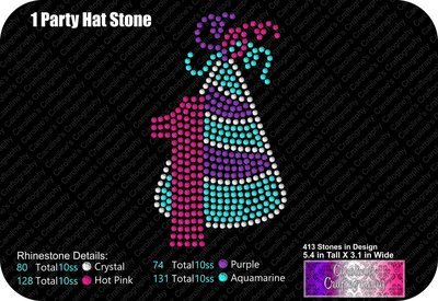 Party Hat Number 1 Stone