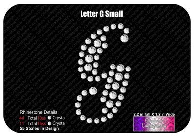 Letter G Script Small Stone