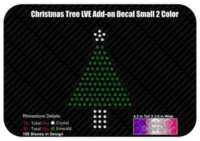 Christmas Tree LVE Add-on Decal Stone 2 Color