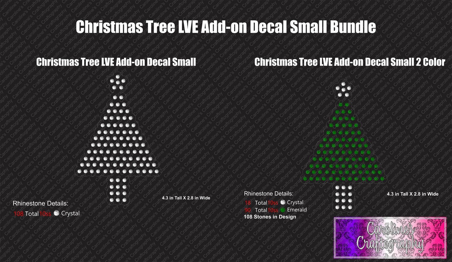 Christmas Tree LVE Add-on Decal Stone Budle