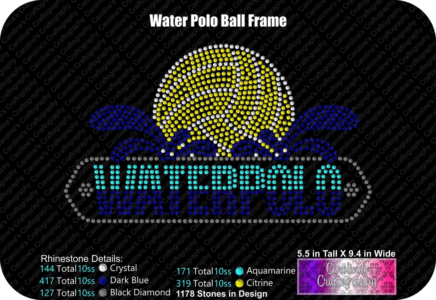 Waterpolo Ball Frame Stone