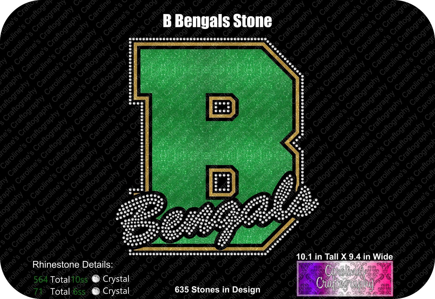 B Bengals Stone Vinyl