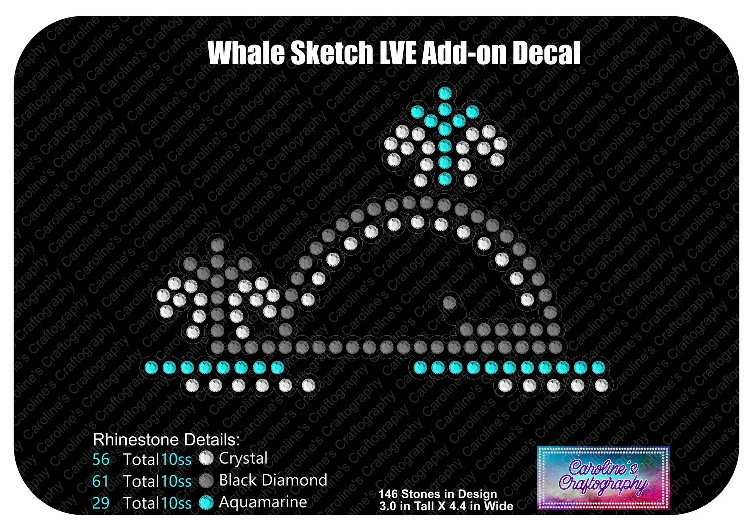 Whale Sketch LVE Add-on Decal Stone