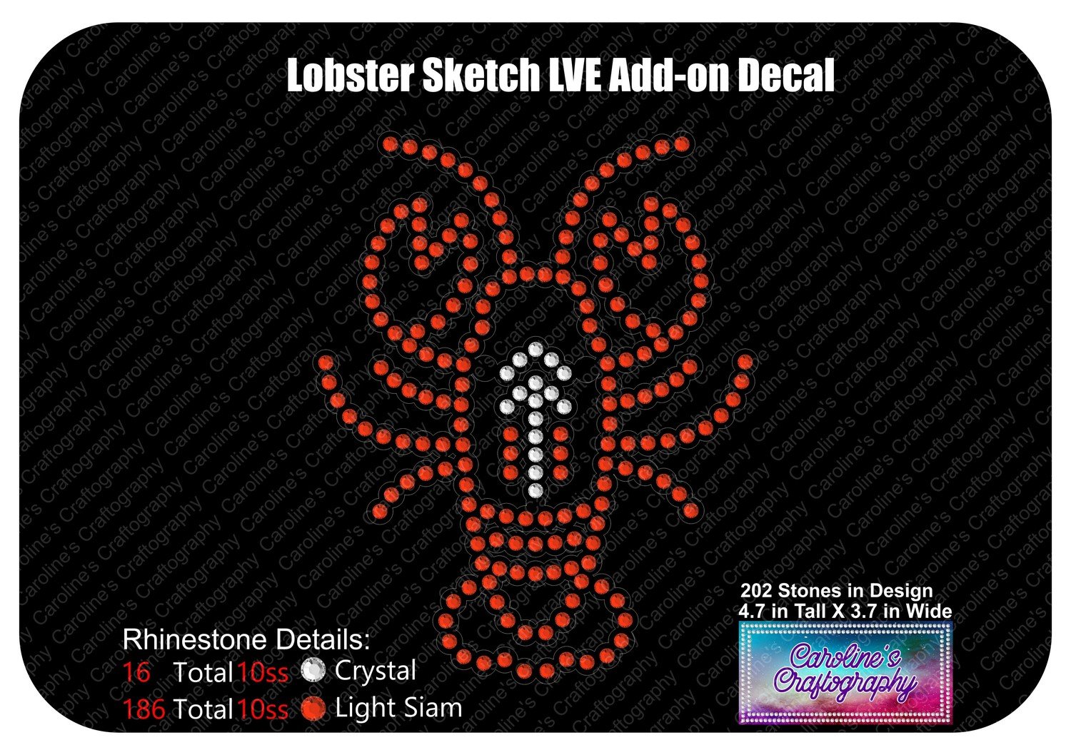 Lobster Sketch LVE Add-on Decal Stone