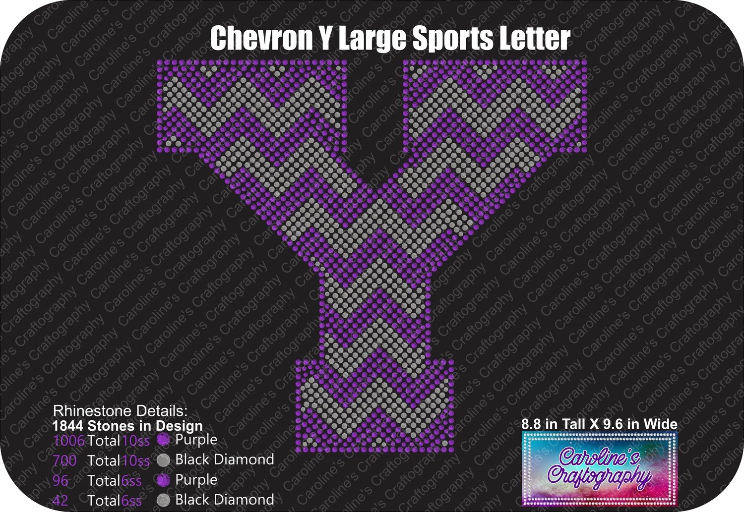 Y Chevron Large Sports Letter