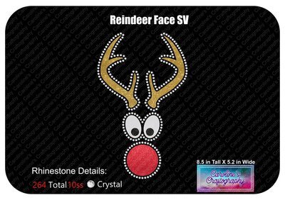Reindeer Face Stone Vinyl