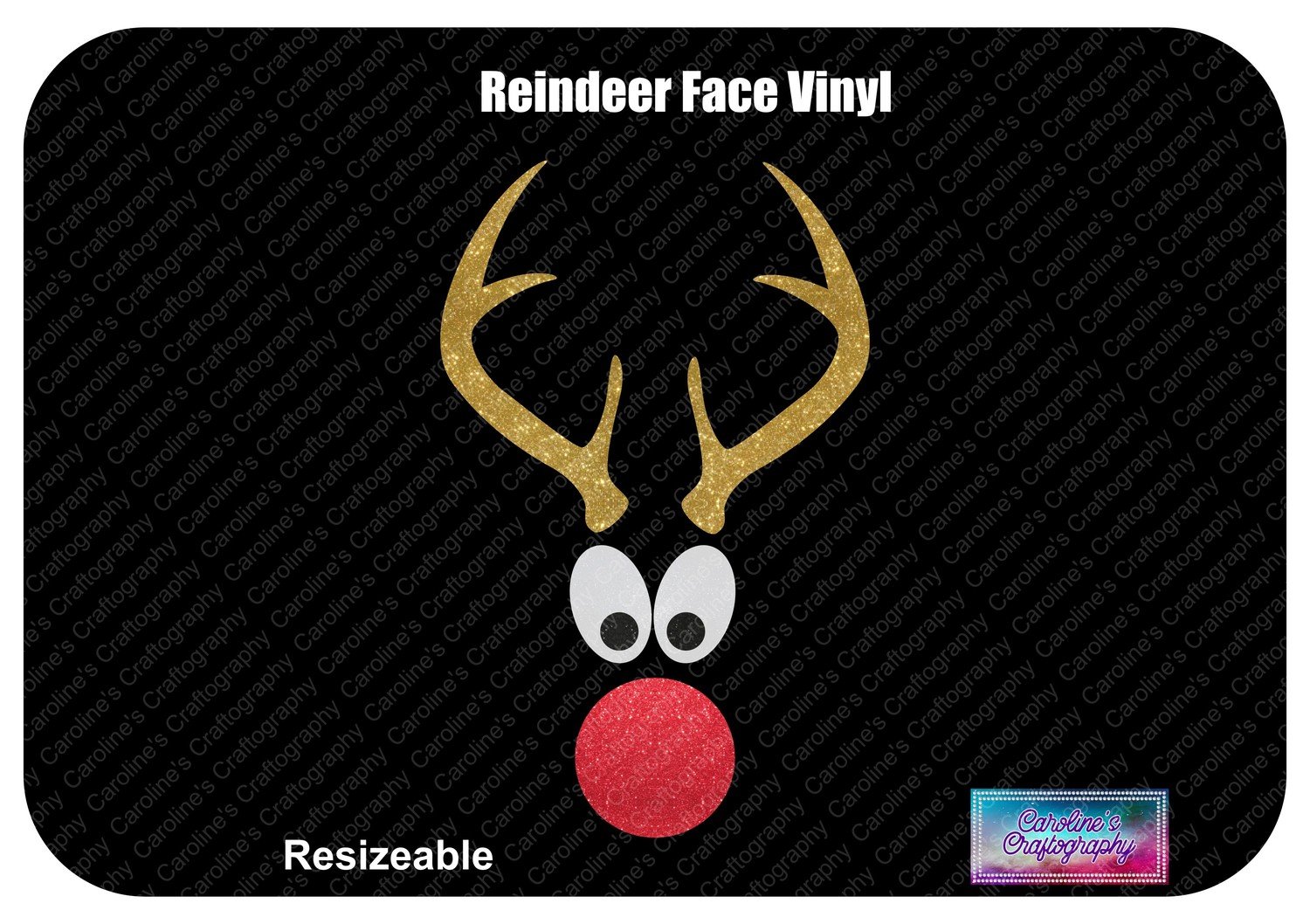 Reindeer Face Vinyl