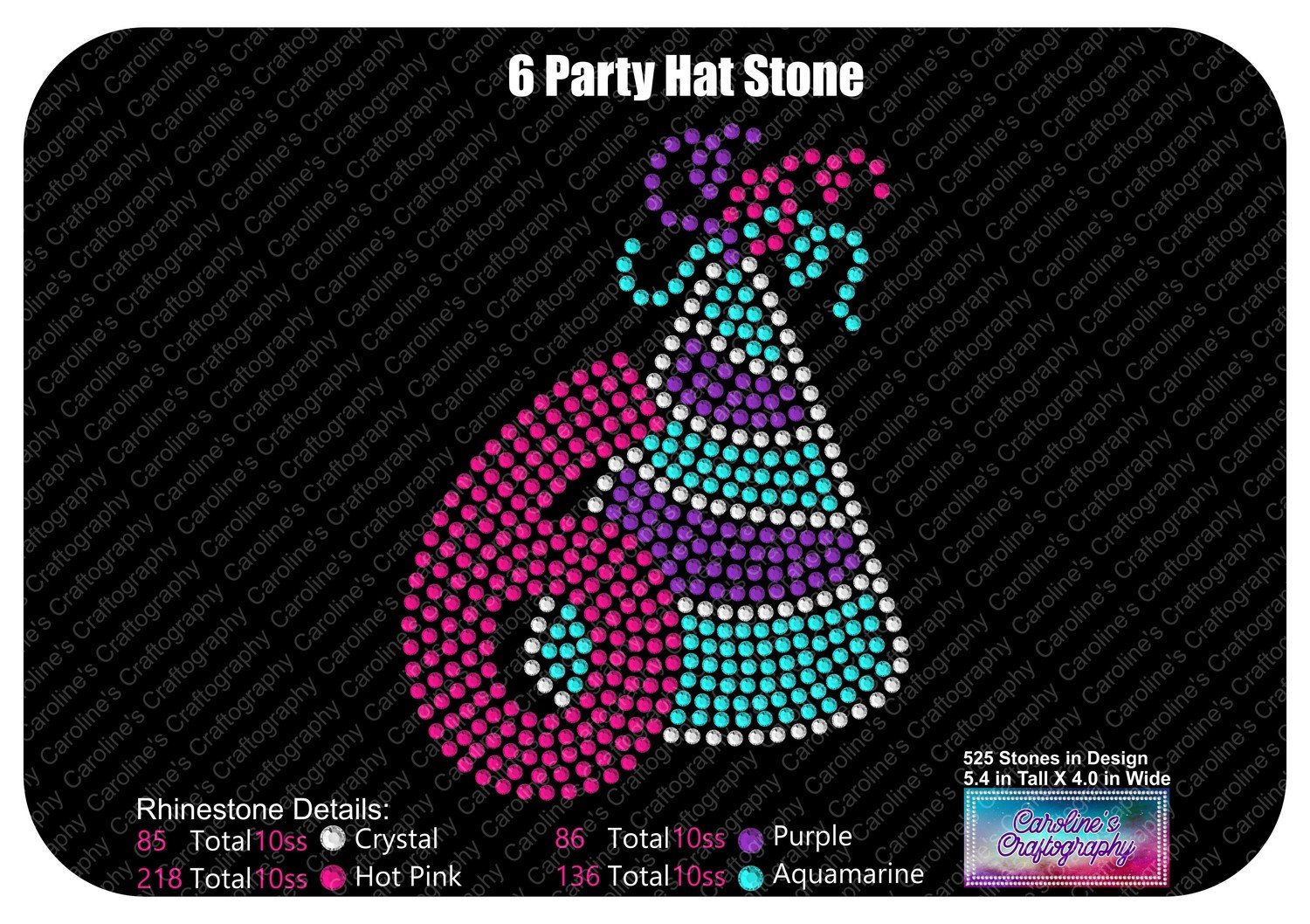 Party Hat Number 6 Stone