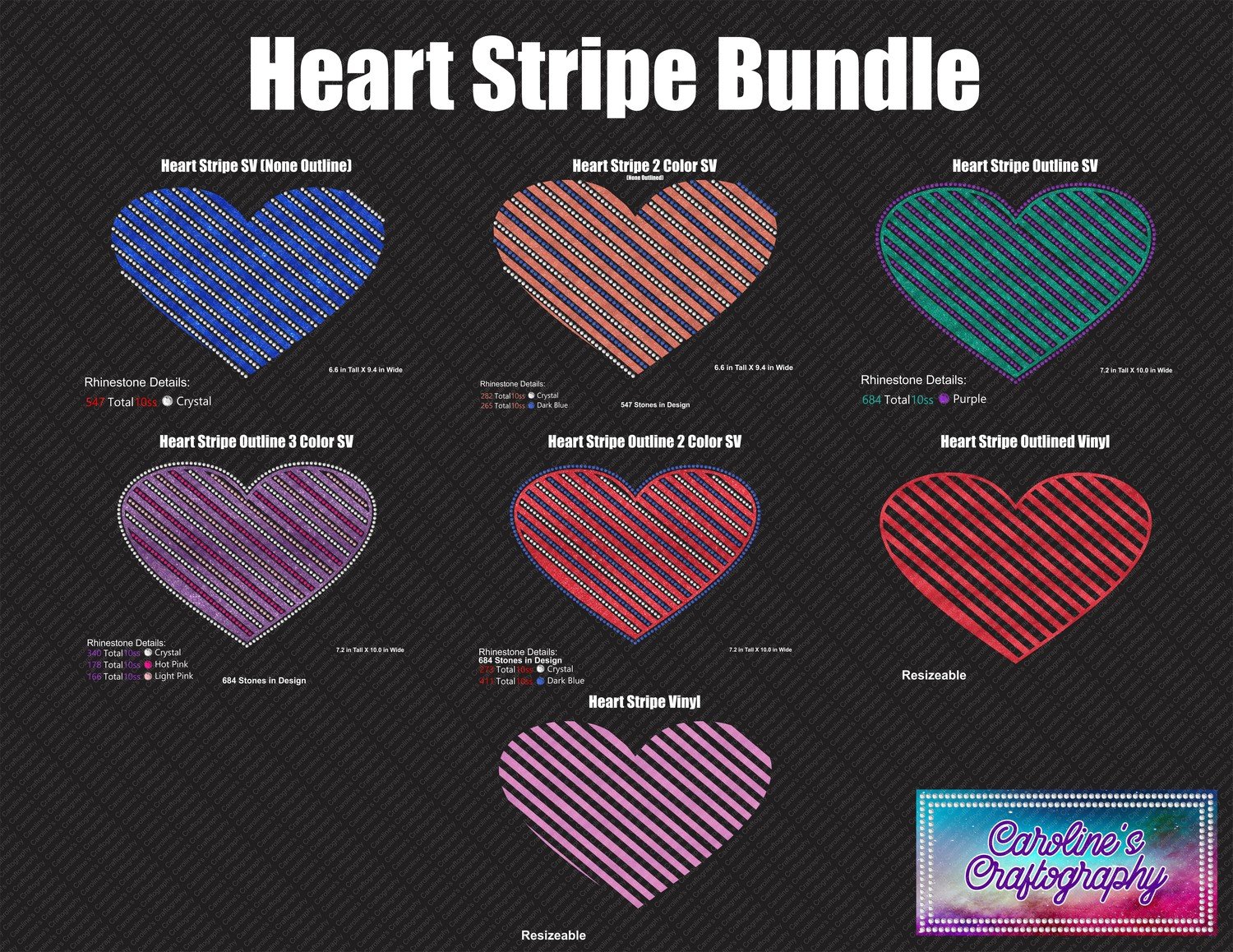 Heart Striped Bundle