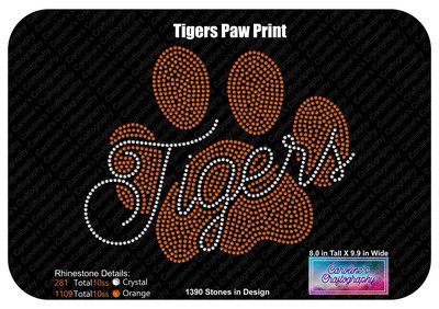 Tigers Paw Print Stone