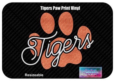 Tigers Paw Print Vinyl