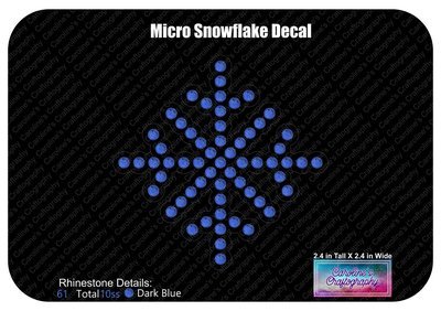 Micro Snowflake Decal