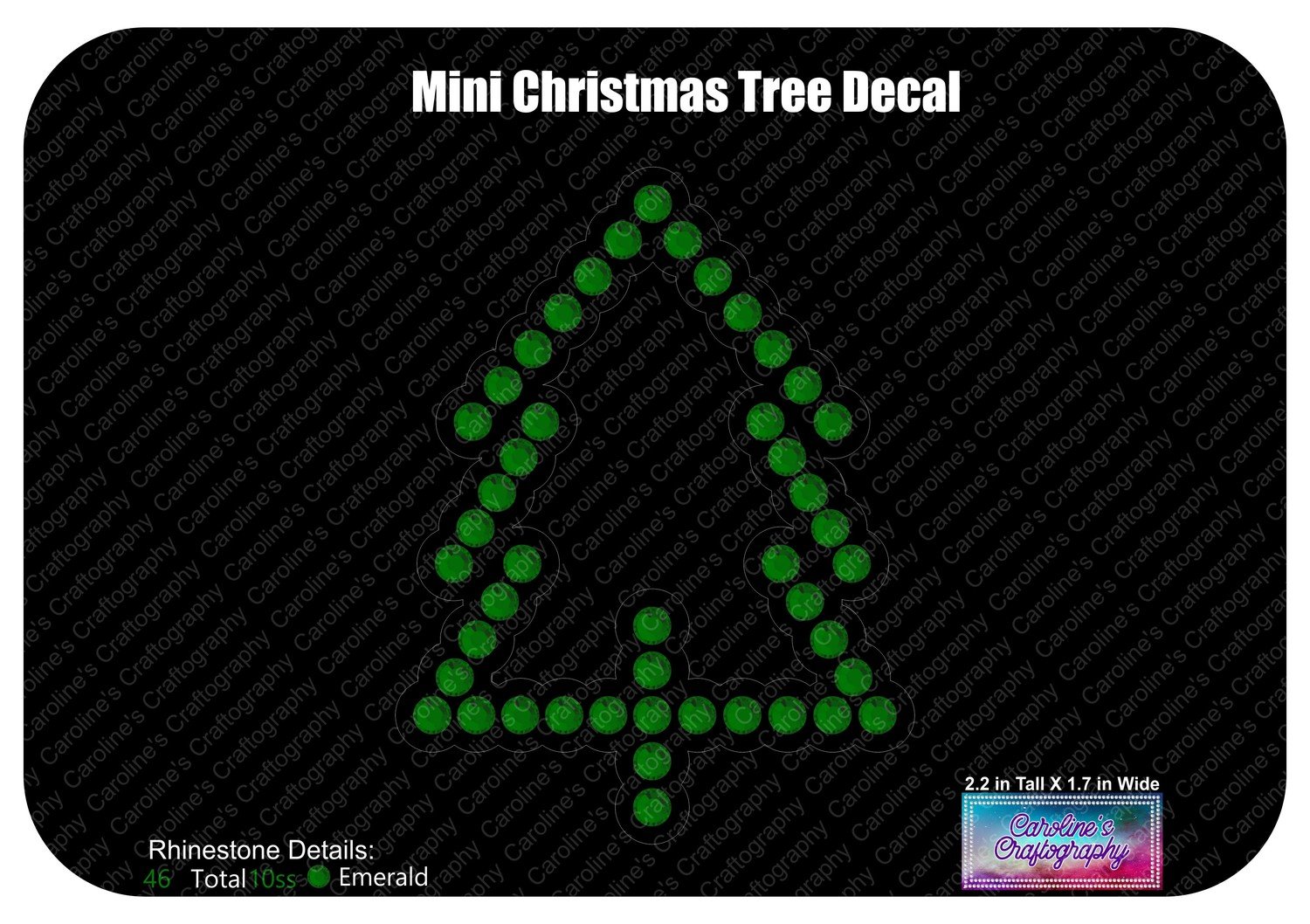 Mini Christmas Tree Decal