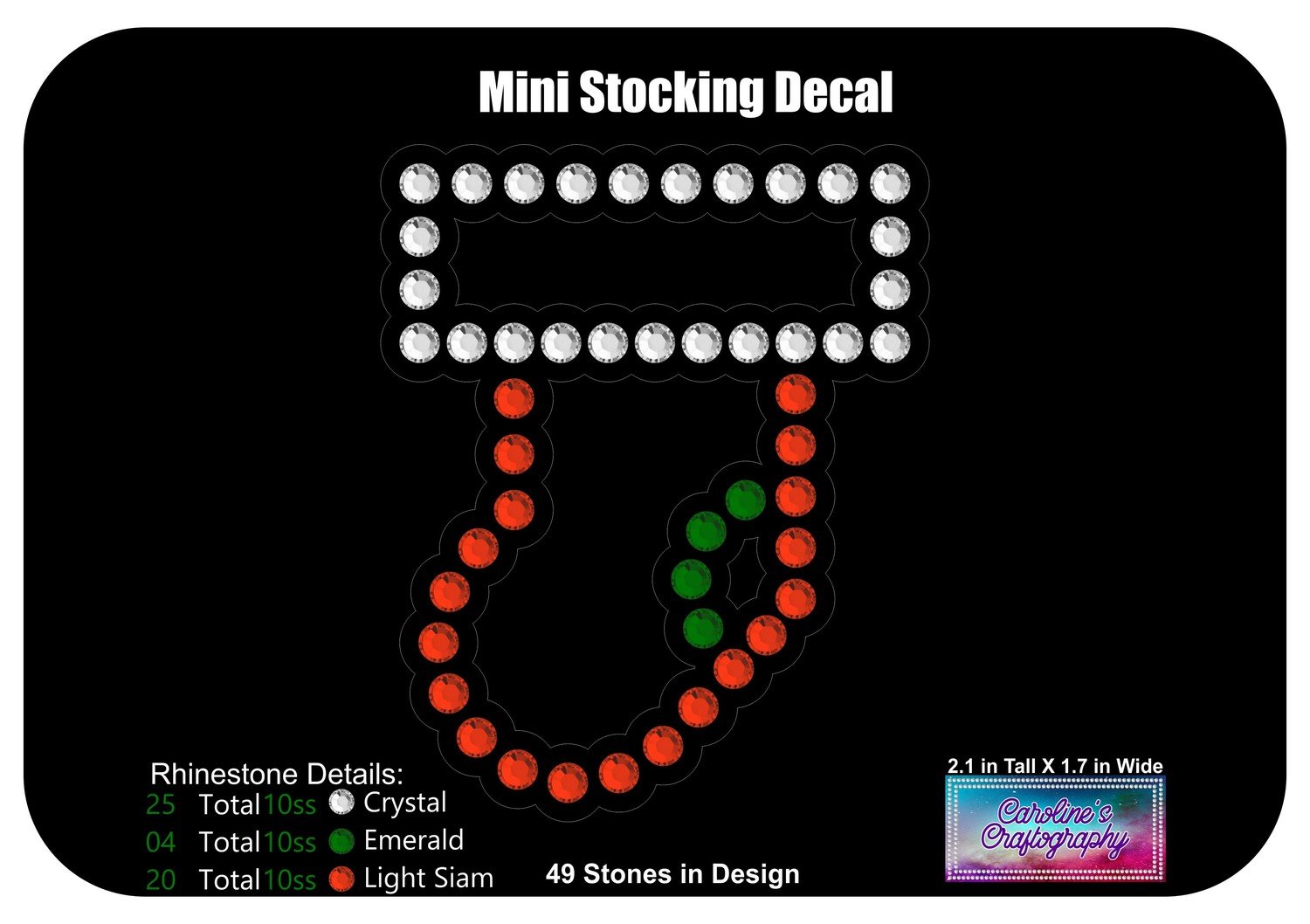 Mini Stocking Decal