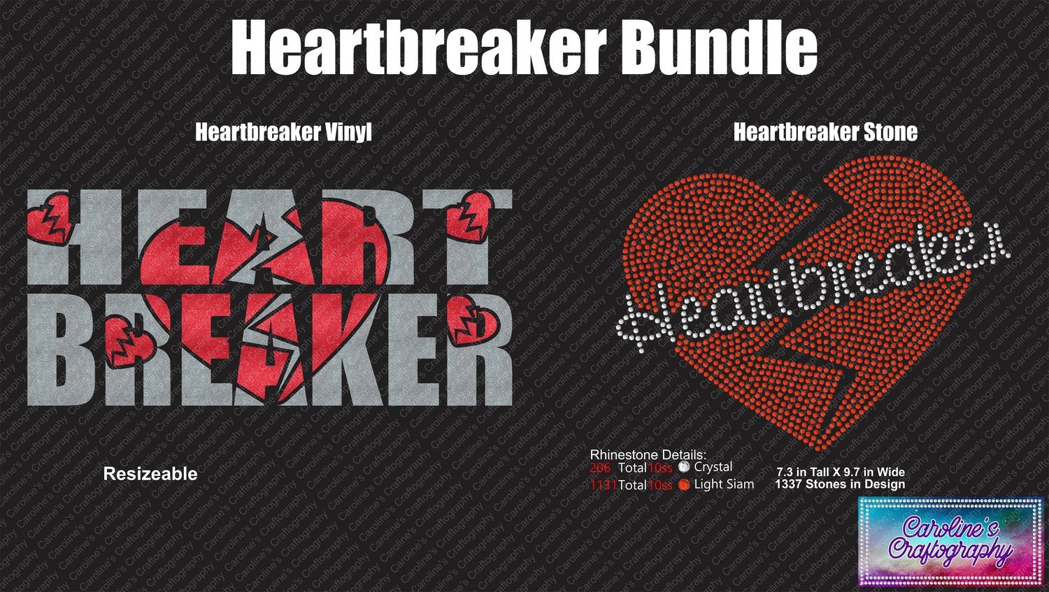Heartbreaker Bundle (Rhinestone and Vinyl)