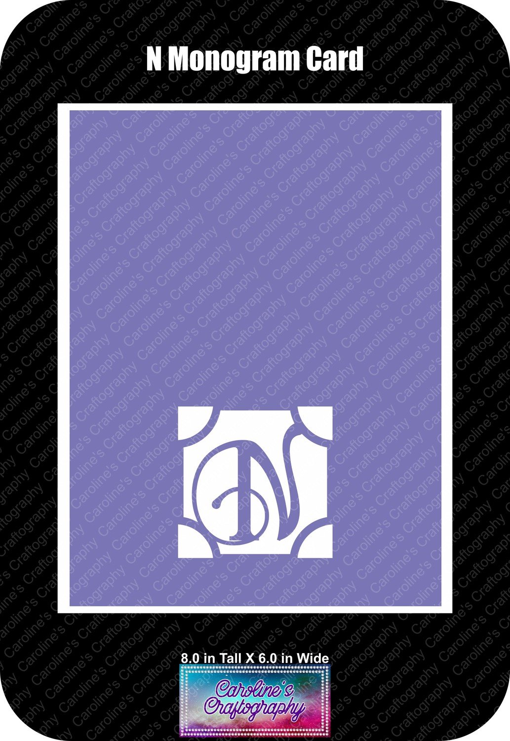 N Monogram Card Base