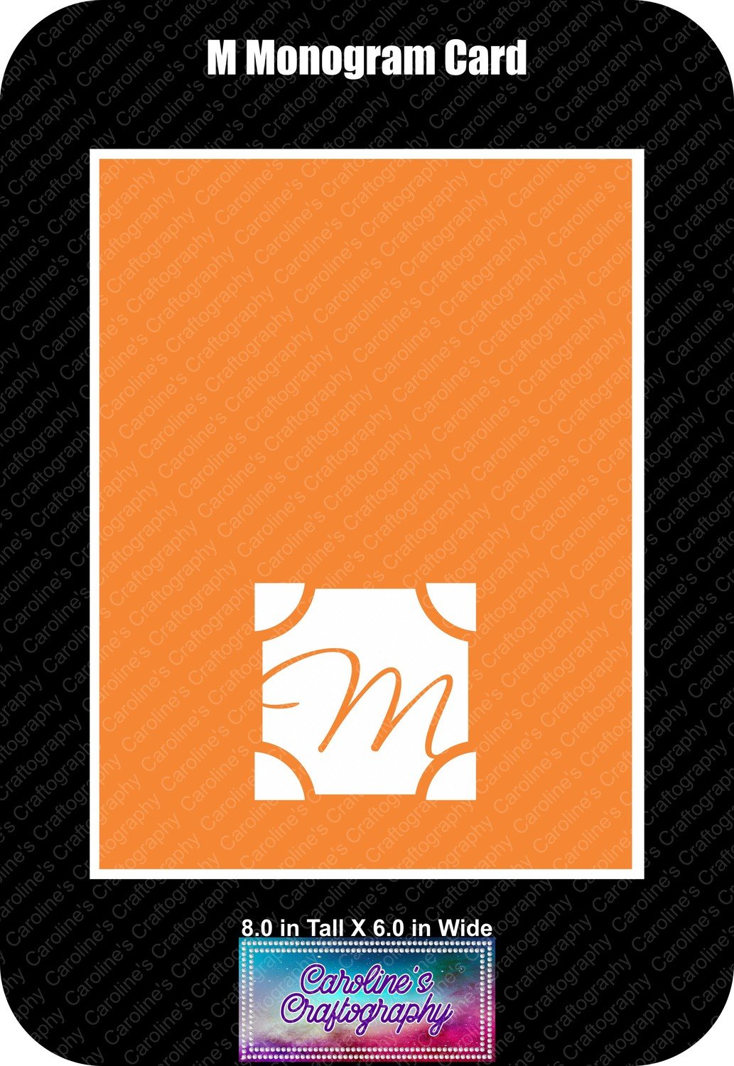 M Monogram Card Base