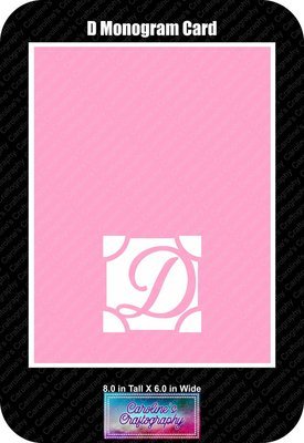 D Monogram Card Base
