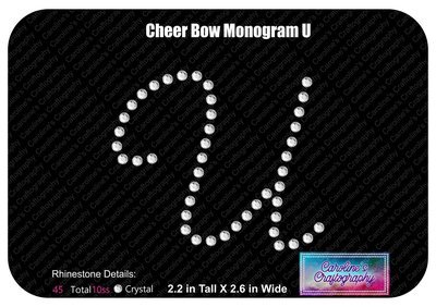 U Monogram Cheer Add-on Stone