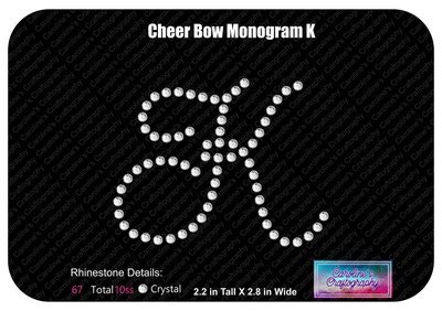 K Monogram Cheer Add-on Stone