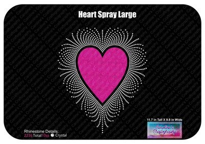 Heart Spray Large Stone Vinyl