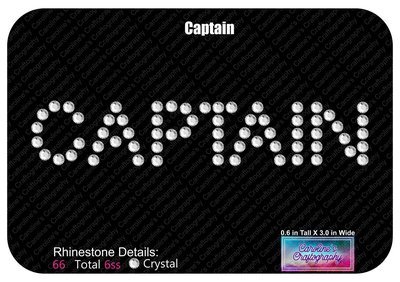 Captain Cheer Bow Add On - Small Text