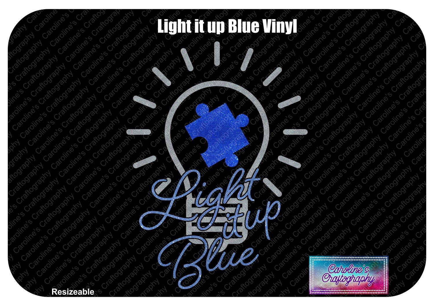 Autism Light it up Blue Vinyl