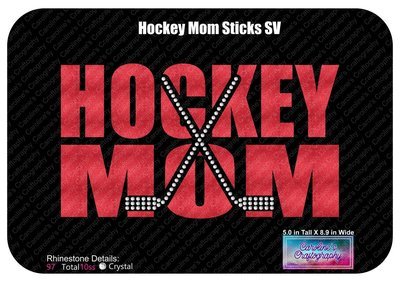 Hockey Mom Sticks Stone Vinyl