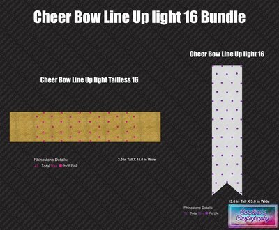 Cheer Bow Line Up Light 16 Bundle