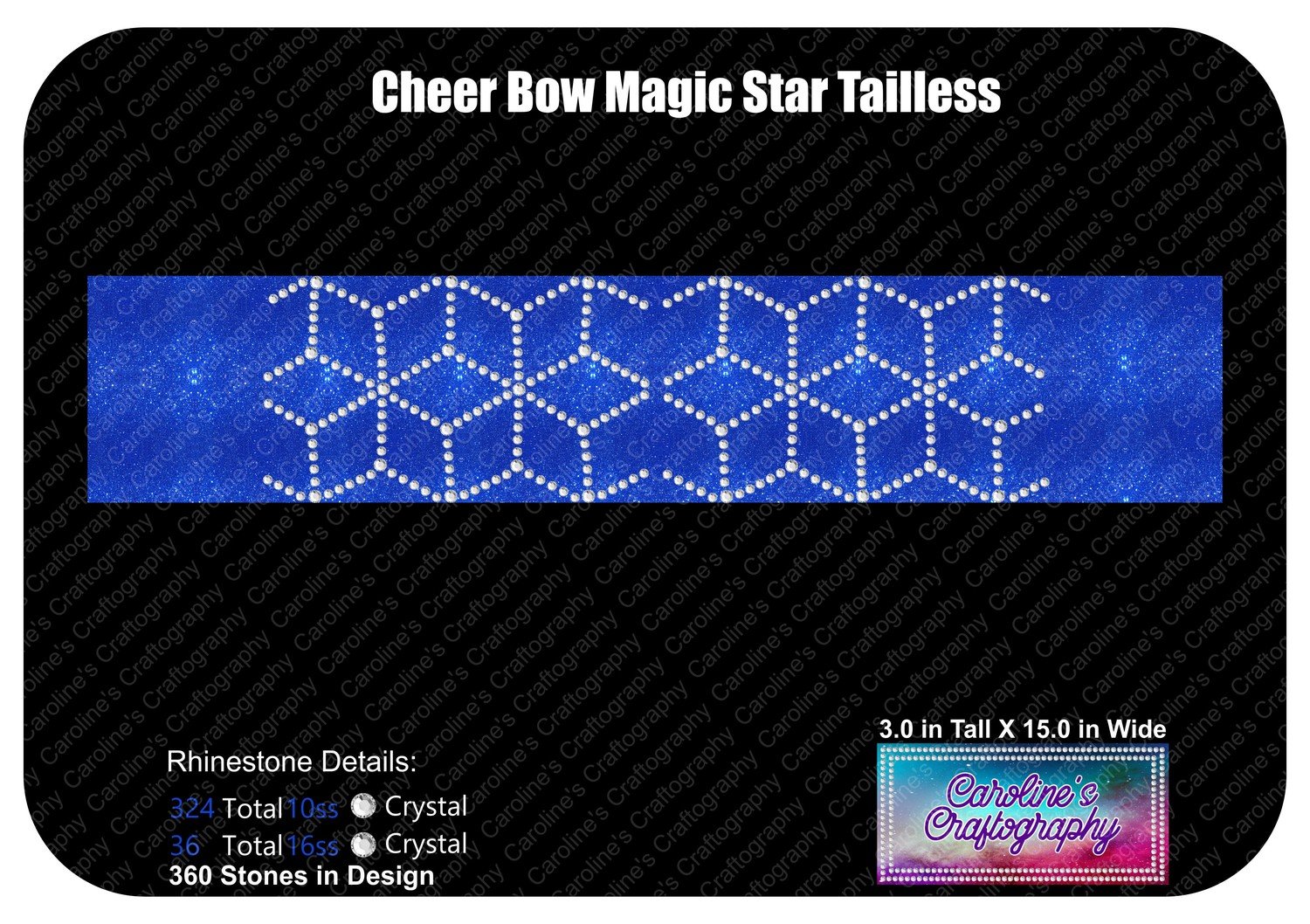 Tailless Cheer Bow Magic Star Stone