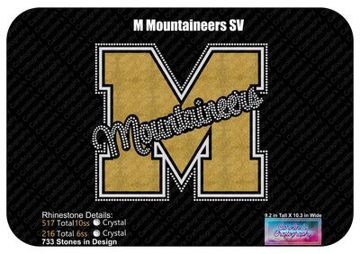 M Mountaineers Stone Vinyl