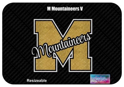 M Mountaineers Vinyl