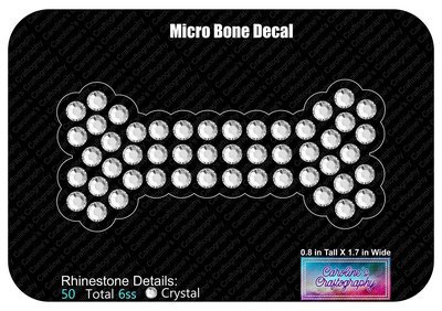 Micro Bone Rhinestone Decal