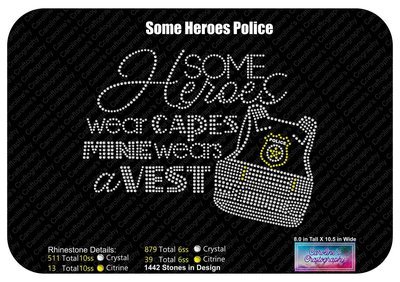 Some Heroes Wear Capes Police Version Stone Vinyl