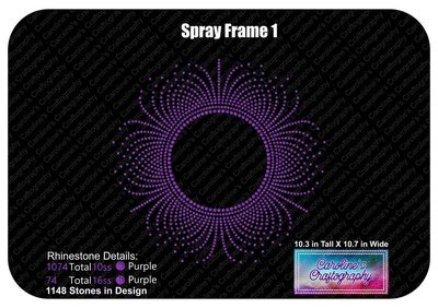 Monogram Circle Spray 1 Frame