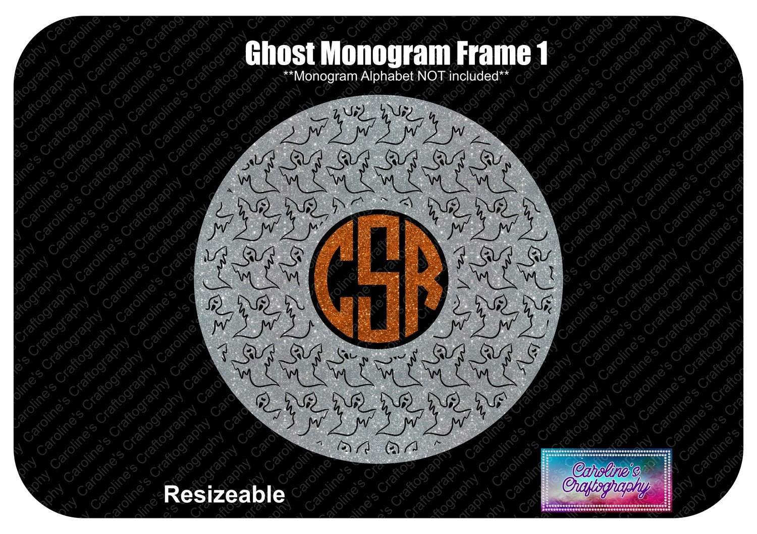 Ghost Monogram Frame 1 Vinyl