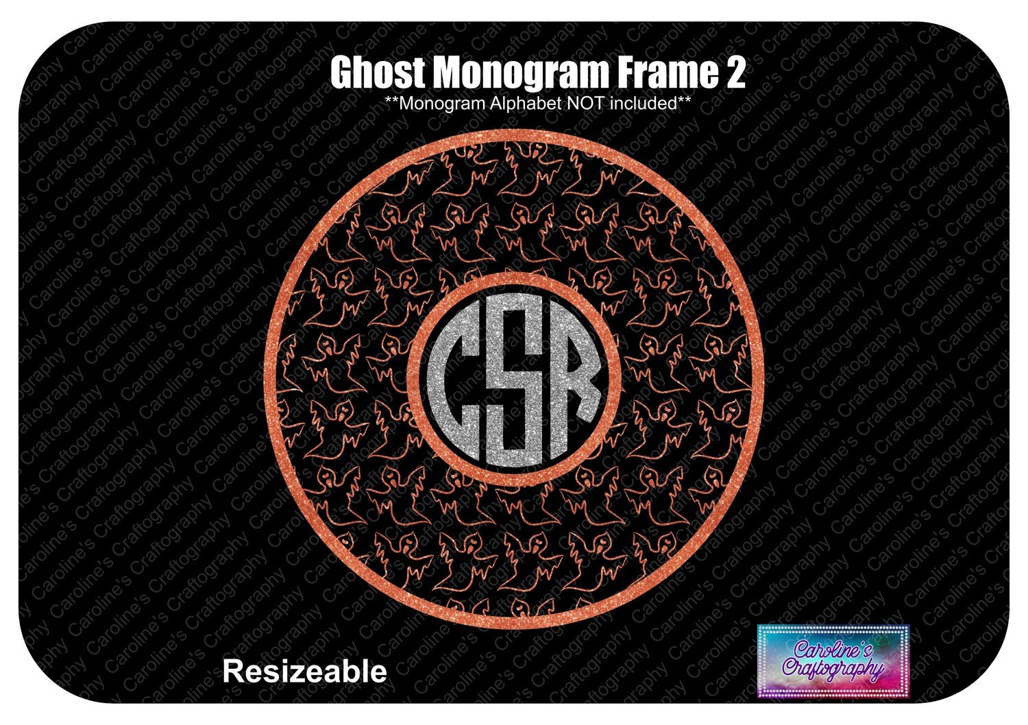 Ghost Monogram Frame 2 Vinyl