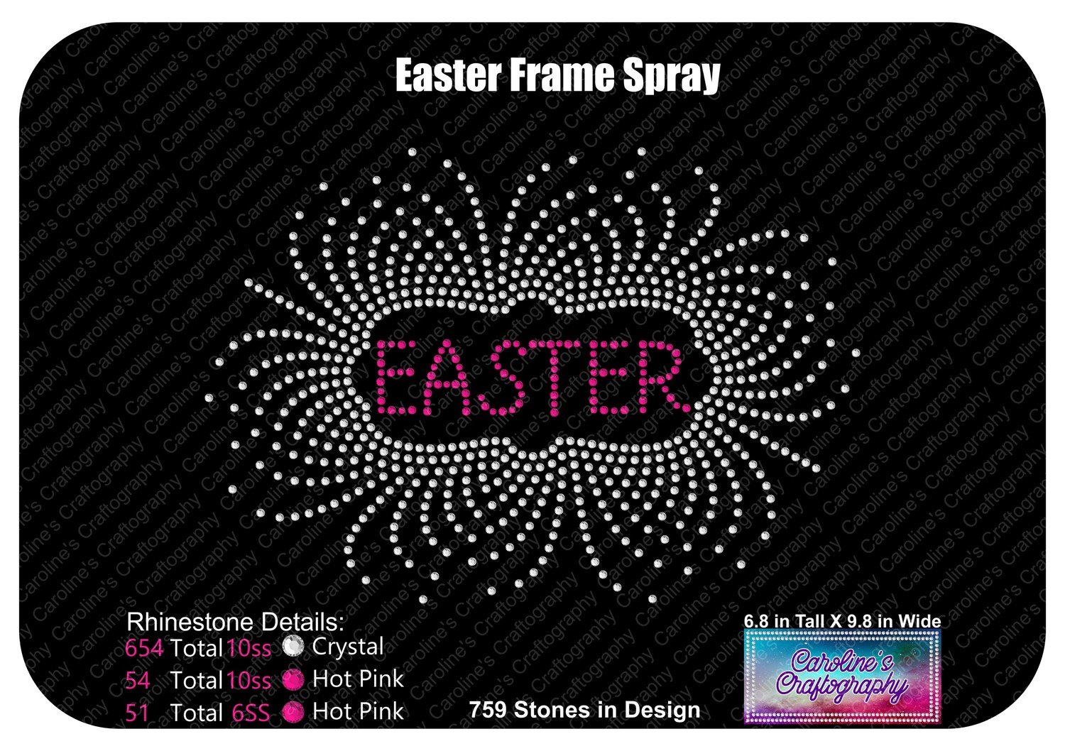 Easter Frame Spray Stone