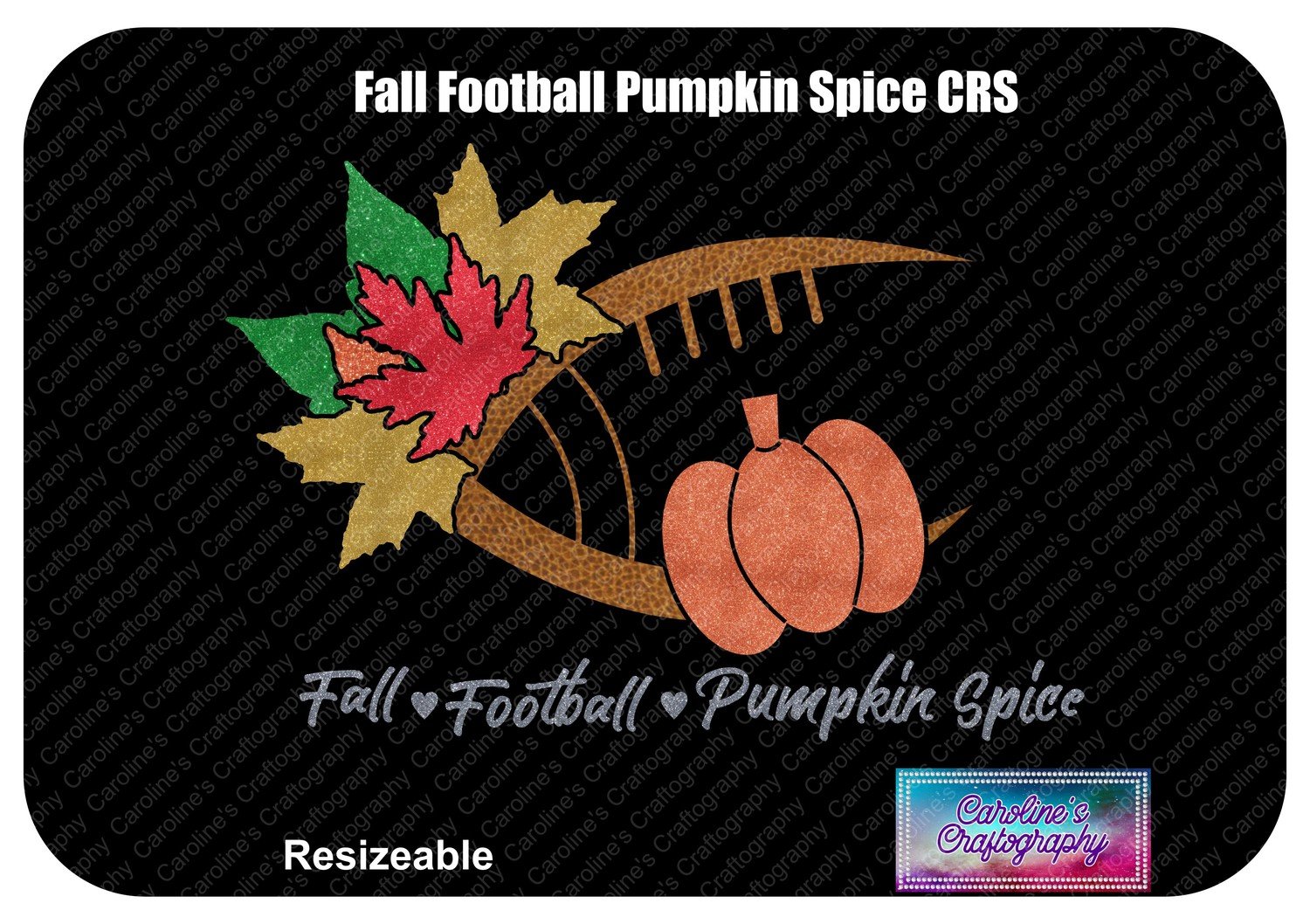 Fall Football Pumpkin Spice Vinyl