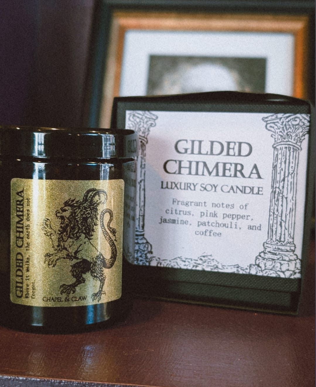 Chapel &amp; Claw Scented Candle Gilded Chimera
