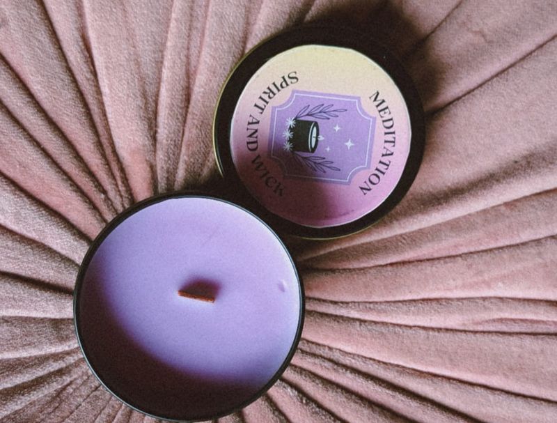 Spirit &amp; Wick Scented Candle Meditation