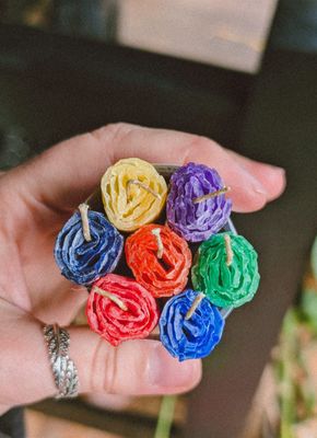 Hand-rolled Beeswax Chakra Ritual Candles
