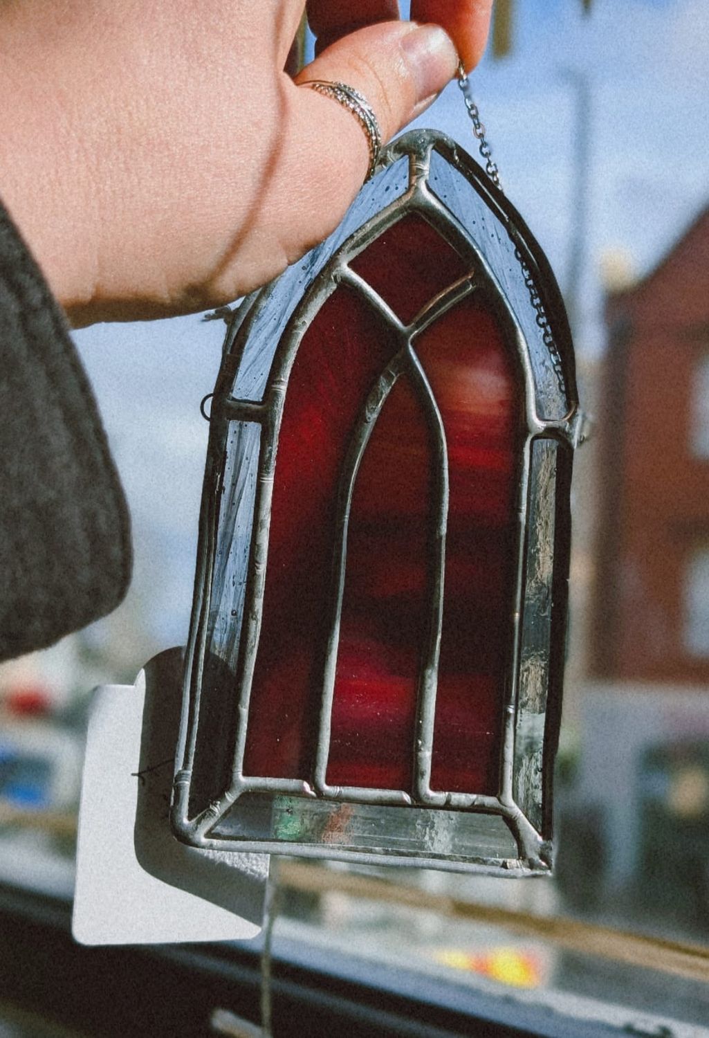 The Glass Altar - Stained Glass Red Arch