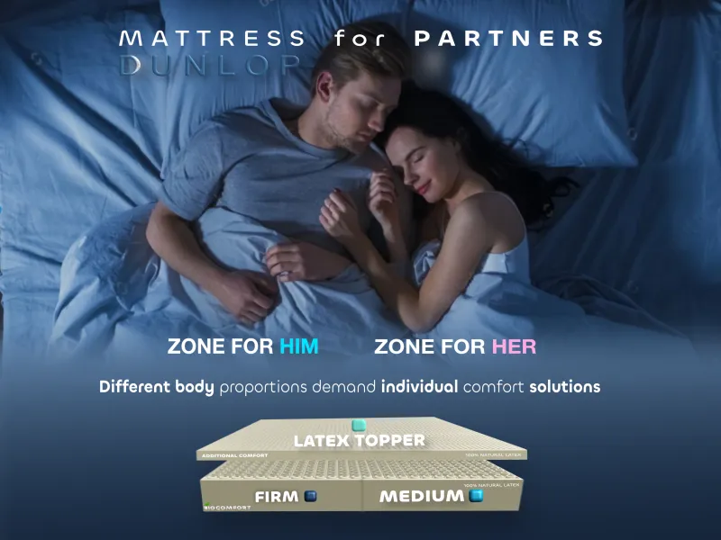 Best organic latex mattress for couples Dunlop technology 
