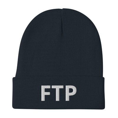 &quot;FTP&quot; Embroidered Beanie